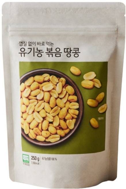 올가홀푸드 유기농 볶음땅콩, 250g, 1개