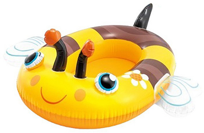 리치독스 강아지 물놀이 꿀벌 튜브, 혼합색상, 1개
