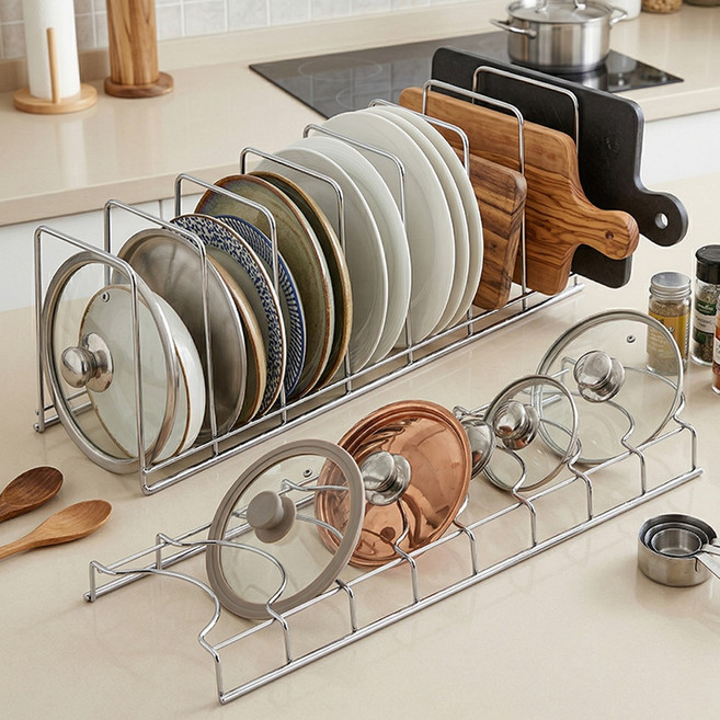 라라공방 다용도 그릇 정리대 2종 세트, 1세트