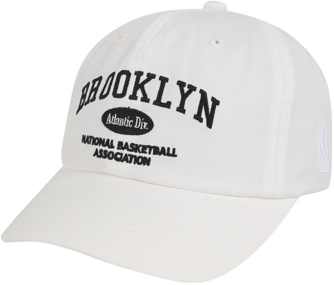 NBA키즈 BKN 아치형 자수 볼캡