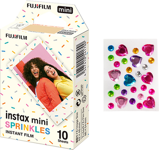 FUJIFILM 富士 instax 迷你底片 Sprinkle 10p 寶石貼紙