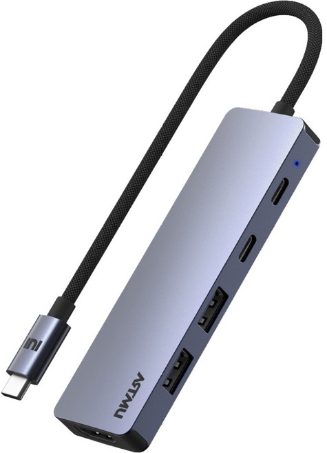 아트뮤 USB C타입 5in1 4K 60hz 5Gbps 멀티 허브 BH310, 1개, 그레이