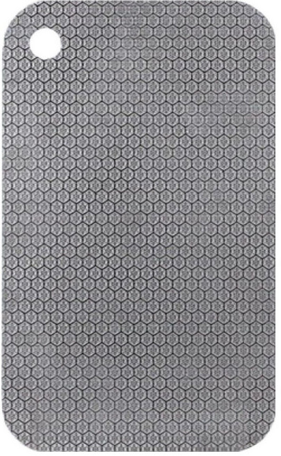 플라라 헥사곤 스텐 커팅보드 304 양면 도마, 1개, 실버