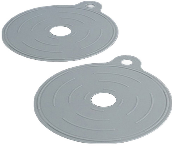 소노리떼 인덕션 웨이브 보호매트 대형 22cm, 그레이, 2개