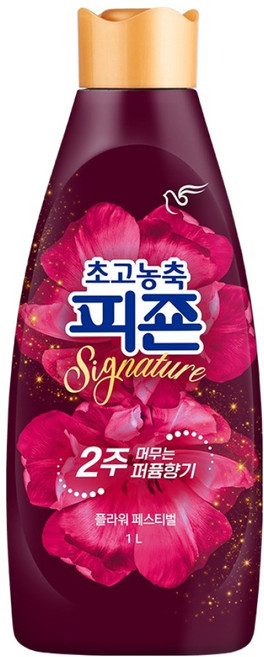 피죤 초고농축 섬유유연제 시그니처 플라워페스티벌 본품, 1개, 1L
