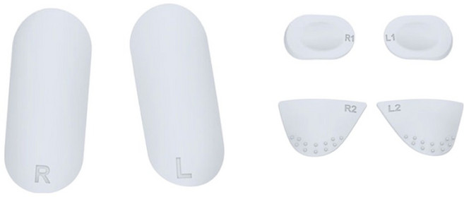 호후 플스 VR2 컨트롤러 버튼 실리콘 보호 미끄럼방지 그립 캡 커버 케이스 컨핏, 화이트, 1개, 플스 VR2 컨트롤러 버튼 실리콘 보호 미끄럼방지 그립 캡 커버 케이스 컨핏 화이트