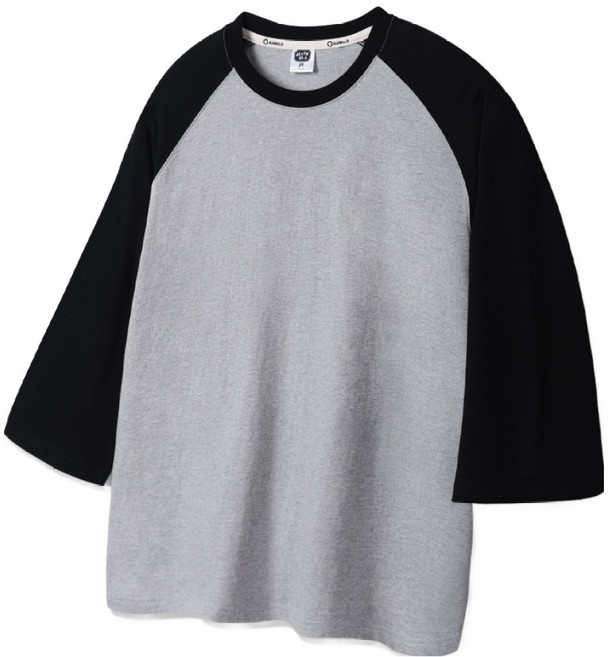 앨빈클로 남녀공용 7부 무지 래글런 티셔츠 AVT954