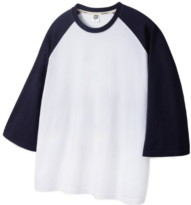 앨빈클로 남녀공용 7부 무지 래글런 티셔츠 AVT954