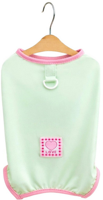 코코스튜디오 반려동물 코코 하네스 냉감 파스텔 러브 나시티 올인원, 1개, 그린