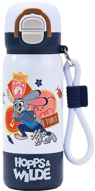 점 주토피아 투웨이플립탑 진공 스텐 빨대 텀블러, 1개, 주디, 500ml