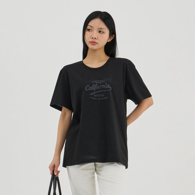 엘쏘 여성용 레터링 캘리포니아 반팔 티셔츠