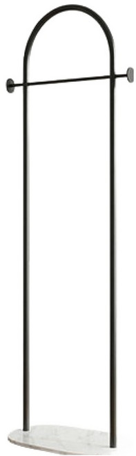하키스 데일리 마블 철제 아치형 스탠드 행거 450, 블랙