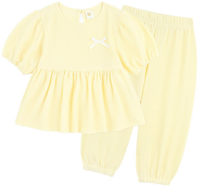 헤이미니 샤이닝 리본 블라우스 상하복 세트