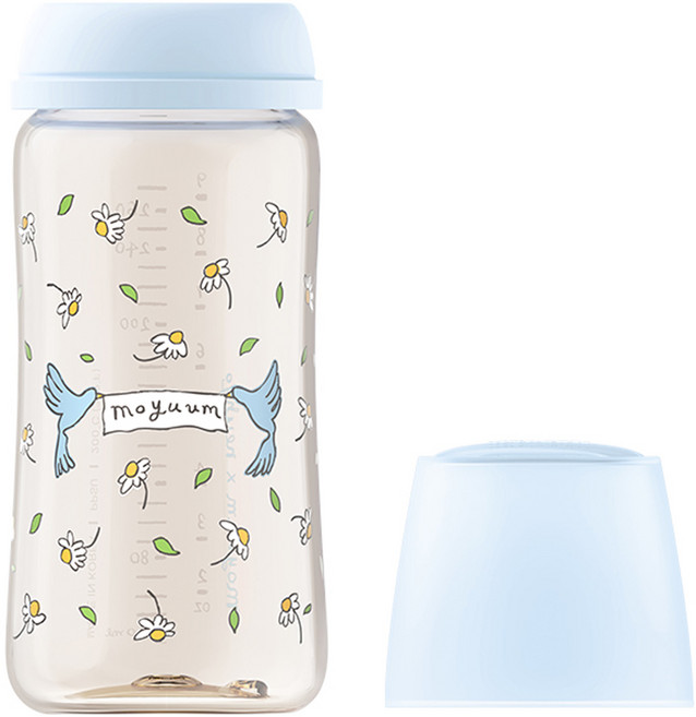 모윰 PPSU 올인원 노꼭지 젖병, 블루밍에디션, 1개, 270ml