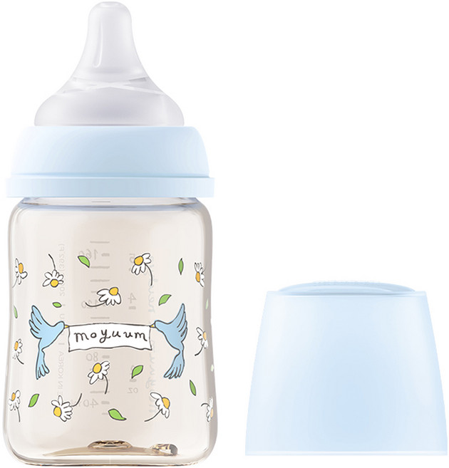 모윰 PPSU 올인원 유꼭지 젖병, 블루밍에디션, 1개, 170ml