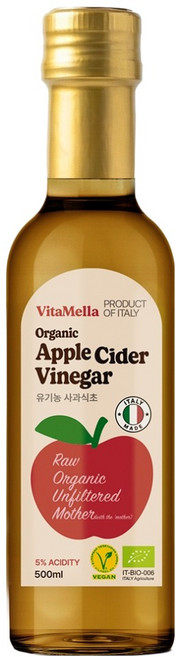 비타멜라 유기농 애플사이다 비니거, 1개, 500ml
