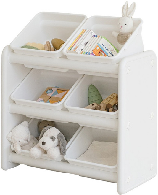 루나스토리 나나 장난감 정리함 정리대 A타입, 1개, 올화이트