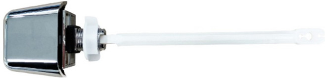 와토스 욕실용 양변기용 부속 측면내림 장 핸들 WP528, 화이트 + 실버