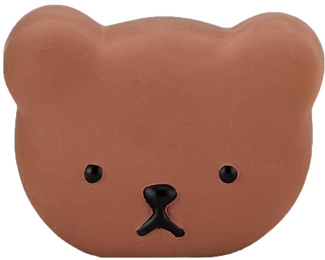 아아랜드 강아지 곰세마리 베어랜드 삑삑이 분리불안 베이비베어 장난감, 브라운, 1개