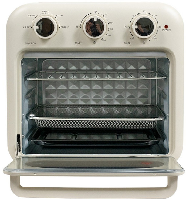 온휴 미니멀 디자인 60분 타이머 오븐 겸용 에어프라이어 25L, 혼합색상, OHA-25OA