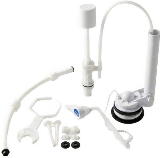 전면내림형 변기부속품 + 공구 세트, 1세트, 혼합색상