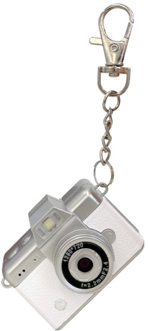 부이 레트로 감성 접이식 키링 초소형 디지털 카메라, B5CA-03K(화이트)