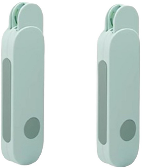 비아토리 길이조절 여행용 휴대용 접이식 빨래 건조대 2p, 민트