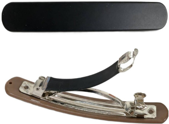 스타일플래닛 꾸안꾸 무광 일자 자동 헤어핀 2종 세트