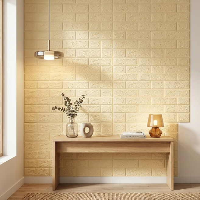 EVE SELLER XPE 폼 방수 방습 벽 스티커, 미색, 1개