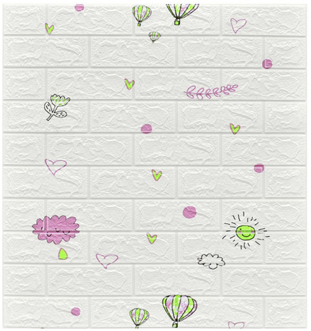 EVE SELLER XPE 폼 방수 방습 벽 스티커, 카툰 풍선, 1개