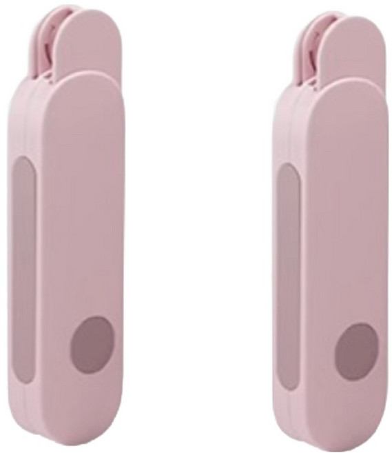 비아토리 길이조절 여행용 휴대용 접이식 빨래 건조대 2p, 핑크