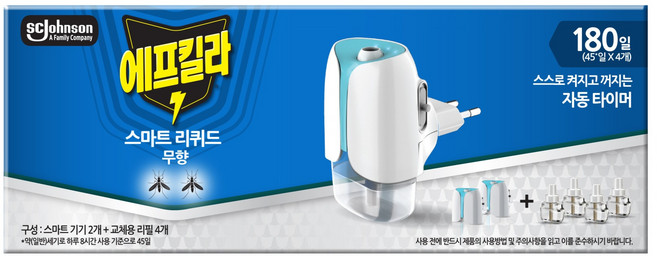 에프킬라 스마트 히터 2p + 무향 리필 4p 세트, 1세트