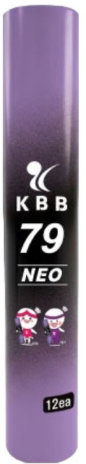 케이비비스포츠 79 NEO 셔틀콕, 1개, 12개입, 흰색