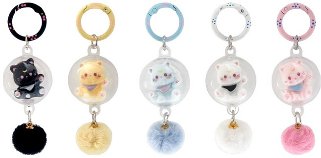 조선문방구 캡슐 고양이 키링, 랜덤발송, 5개
