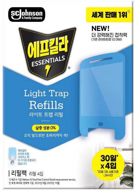 에프킬라 라이트트랩 리필 4p, 1개, 64g