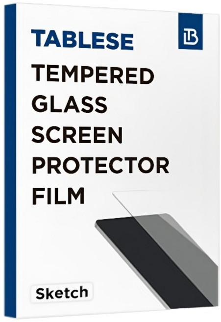 태블리스 9H GLASS 종이질감 저반사 강화유리필름 세트, 투명, 1세트