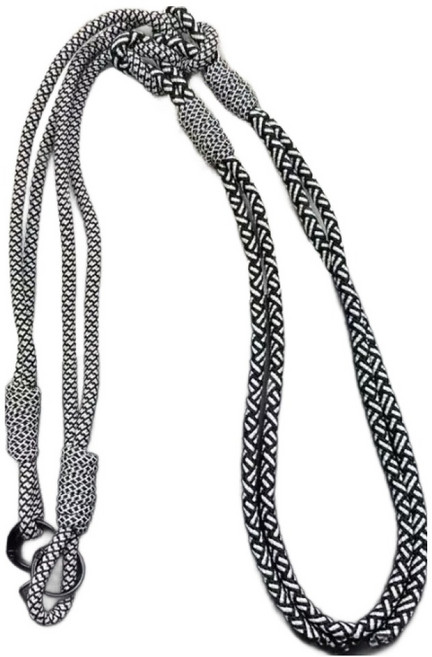 엠베이스 네온 파라코드 더블컬러 링연결 숄더 스마트폰 바디스트랩 목줄 90cm, 그레이블랙믹스, 1개