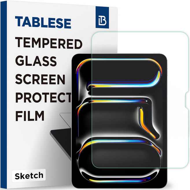 태블리스 9H GLASS PAPERLIKE 종이질감 저반사 강화유리 태블릿 액정보호필름 세트, 투명, 1세트