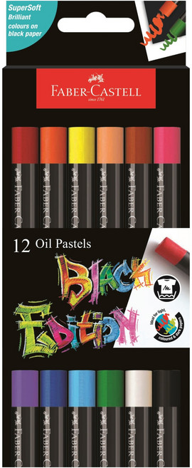 파버카스텔 블랙에디션 오일파스텔, 1개, 12색