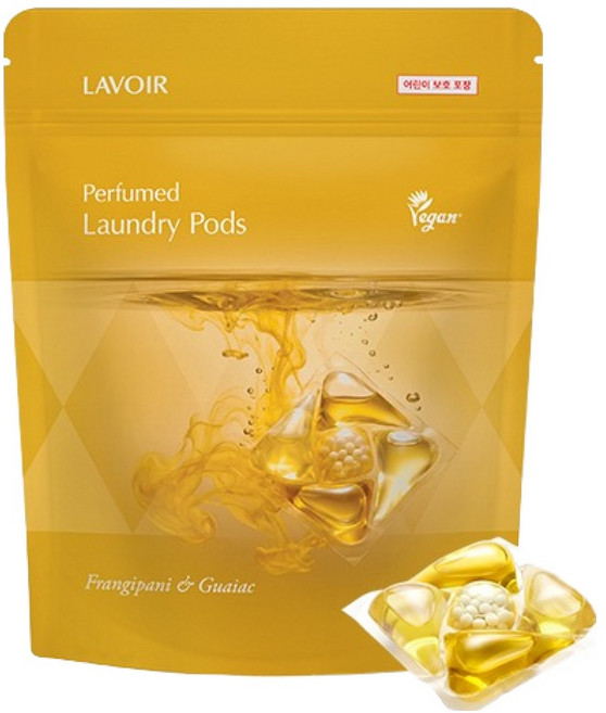 라브아 퍼퓸 비건 프랑지파니 & 가이악 캡슐세제, 40개입, 720g, 1개