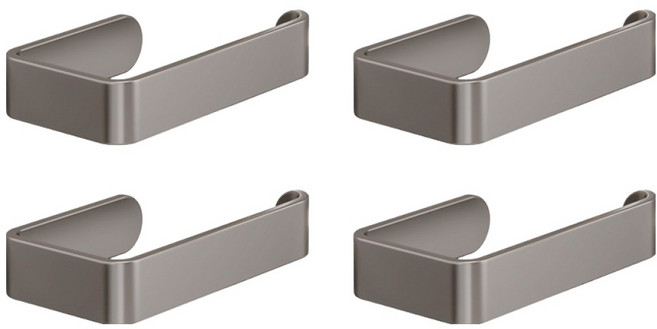 더자카 무타공 모던 다용도 수납 휴지걸이 FREE, 그레이, 4개