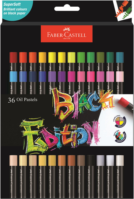 파버카스텔 블랙에디션 오일파스텔, 1개, 36색