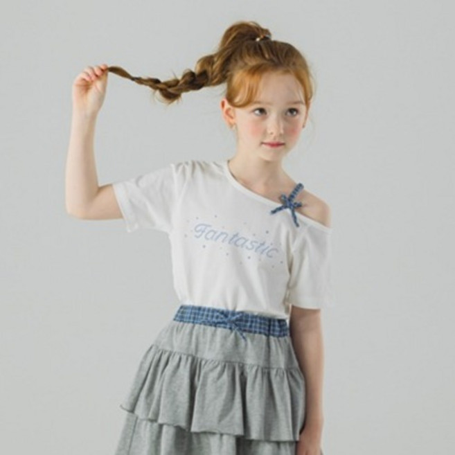 아이러브제이 티즈 언발 숏 반팔 티