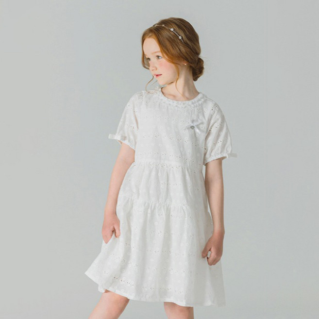 아이러브제이 아동용 에리 반팔 원피스