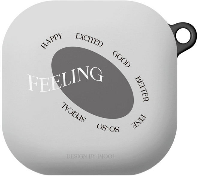 아이무이 갤럭시 버즈4 / 4프로 하드 케이스, 필링굿 그레이, 1개