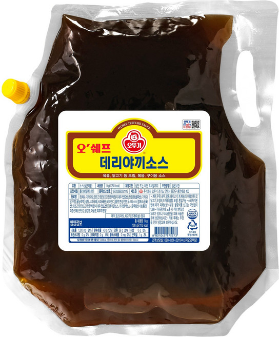 오뚜기 오 쉐프 데리야끼소스, 1kg, 1개
