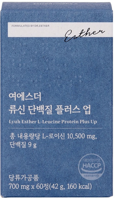 에스더포뮬러 여에스더 류신 단백질 플러스 업 42g, 60정, 1개