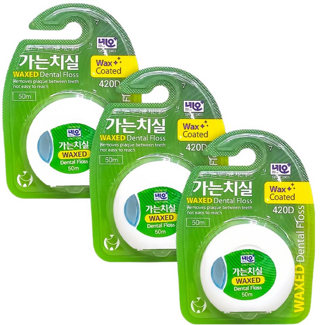 네오메디칼 가는치실 왁스, 50m, 1개입, 3개