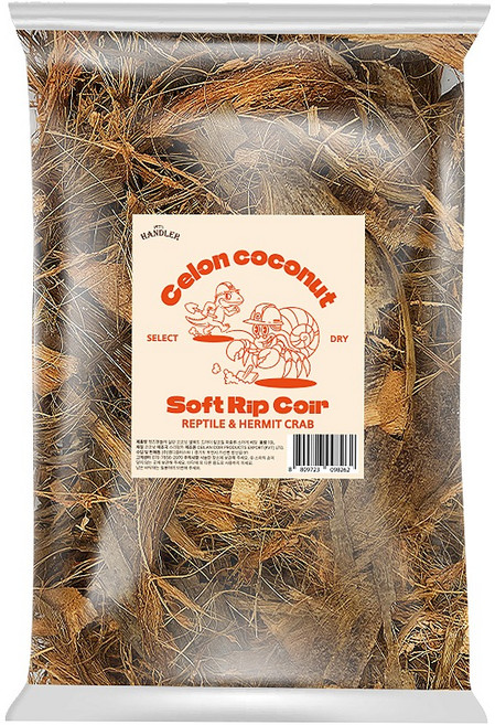 펫츠핸들러 파충류 실란 코코넛 셀렉트 드라이 맆코일 소라게베딩 10L, 코코넛칩, 1개