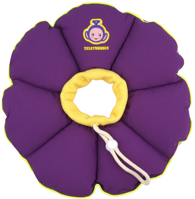 패리스독 텔레토비 반려동물 쿠션형 넥카라, 바이올렛, 1개